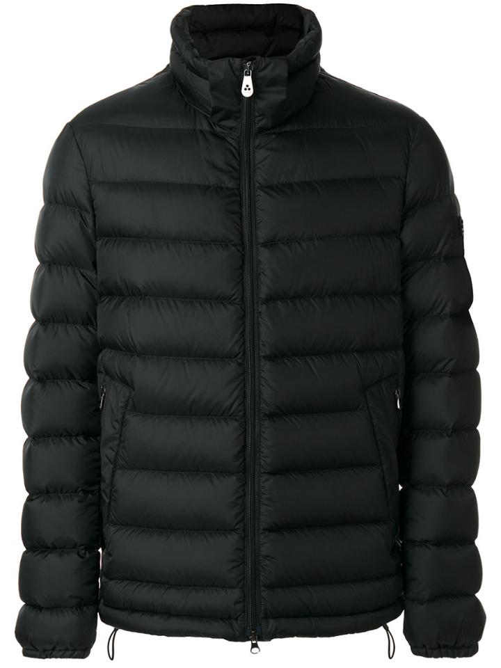 Peuterey Hooded Midi Down Jacket - Black
