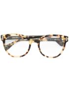 Prada Eyewear Tortoiseshell Round Glasses, Brown, Acetate