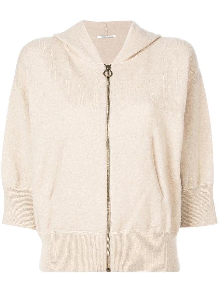 Agnona Ring Pull Hoodie - Nude & Neutrals