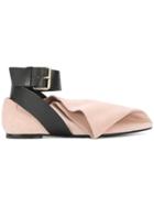 Msgm Ankle Strap Witch Point Pumps - Nude & Neutrals