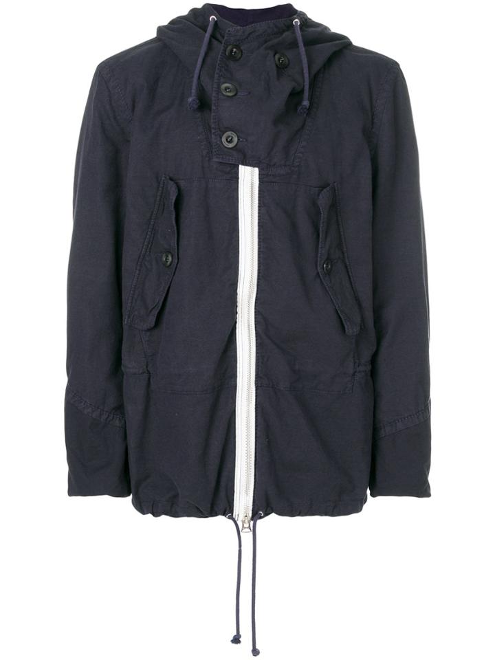 Sacai Lightweight Hooded Jacket - Blue