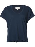 The Great Scoop Neck T-shirt, Women's, Size: 0, Blue, Cotton