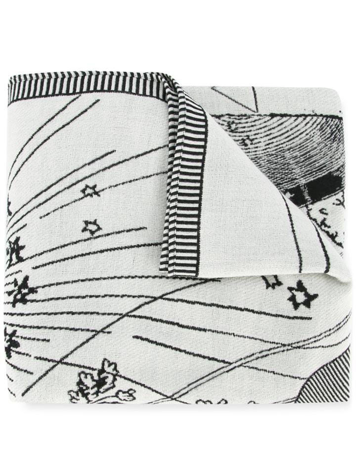 Alexander Mcqueen Tree Of Life Scarf - Grey