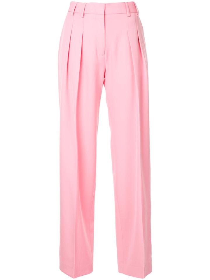 Victoria Victoria Beckham Wide-leg Trousers - Pink & Purple