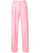 Victoria Victoria Beckham Wide-leg Trousers - Pink & Purple