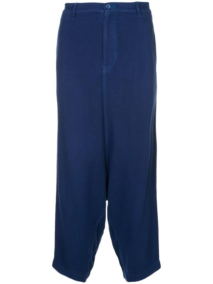 Comme Des Garçons Vintage Drop Crotch Trousers - Blue