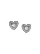 Marc Jacobs Heart Stud Earrings - Metallic
