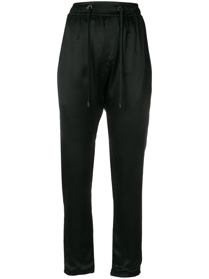 Di Liborio Drop-crotch Drawstring Trousers - Black