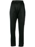 Di Liborio Drop-crotch Drawstring Trousers - Black