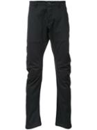 Kazuyuki Kumagai Straight Trousers, Men's, Size: 1, Black, Cotton/polyurethane