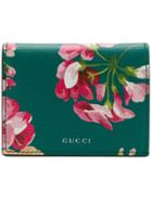 Gucci Bloom Print Card Case - Green