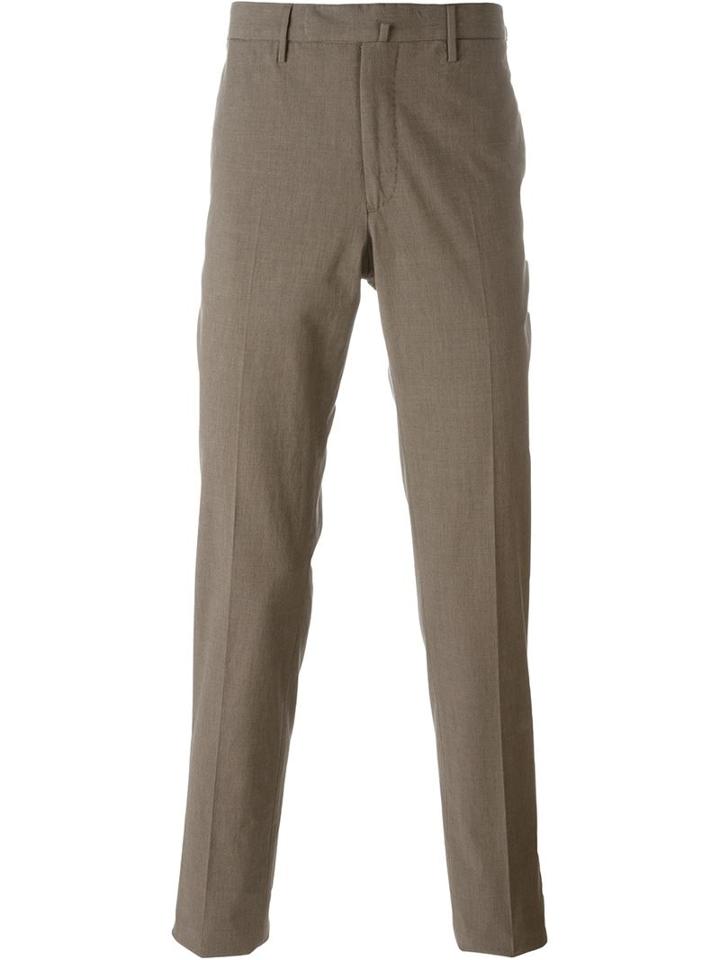 Incotex Slim Fit Trousers, Men's, Size: 58, Brown, Cotton/spandex/elastane