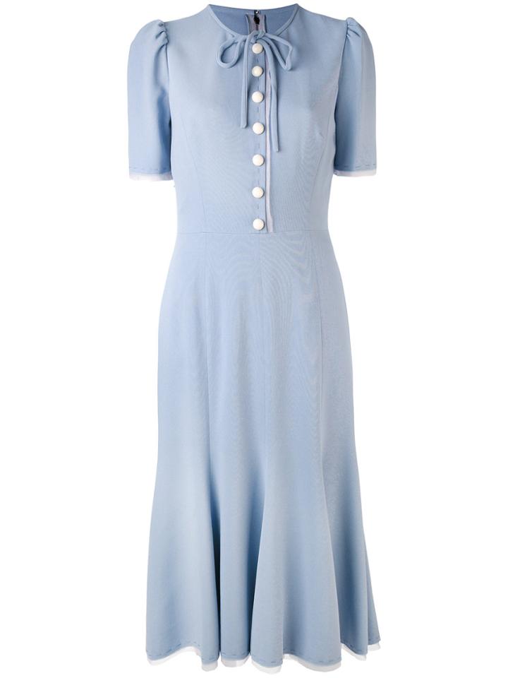 Dolce & Gabbana Shift Midi Dress - Blue