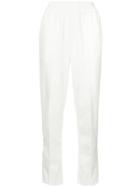 C & M Relaxed Fit Tapered Trousers - White