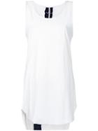 First Aid To The Injured - Fasciae Tank Top - Women - Cotton - 4, White, Cotton