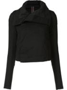 Rick Owens Drkshdw Wide Collar Fitted Jacket, Women's, Size: Small, Black, Cotton