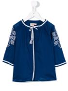 Maan - Embroidered Blouse - Kids - Cotton - 10 Yrs, Blue