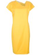 Versace Vintage Asymmetric Neck Dress - Yellow & Orange