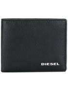 Diesel Contrast Interior Bifold Wallet - Black