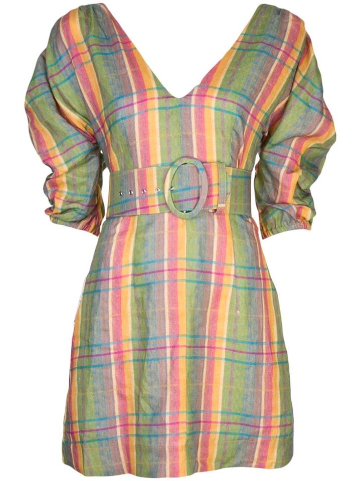 Nicholas Belted Mini Dress - Multicolour