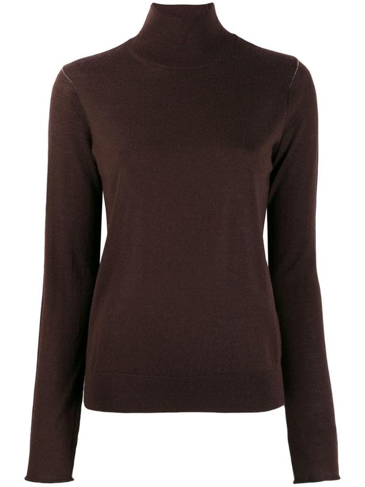 Joseph Turtle Neck Sweater - Brown
