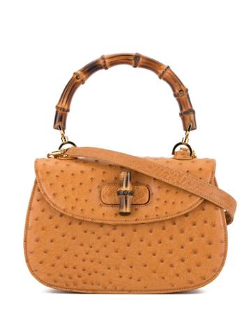 Gucci Pre-owned Bamboo Handle Tote - Brown