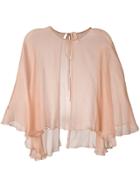 Maria Lucia Hohan Mousseline Cape - Neutrals