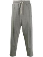 Drôle De Monsieur Elasticated Wool Trousers - Grey