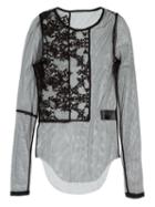 Haider Ackermann Sheer Lace Insert Top