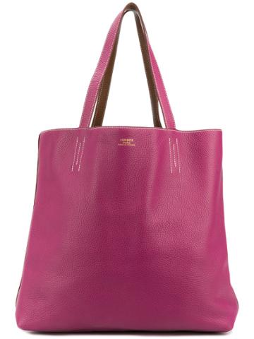 Chanel Vintage Double Sens Tote Bag - Pink & Purple