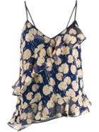 Diane Von Furstenberg Floral-print Tank Top - Blue