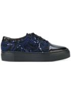 Agl Embroidered Sequin Sneakers - Black