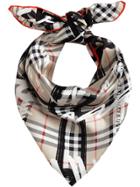 Burberry Scribble Check Scarf - Nude & Neutrals