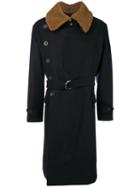 Cini - Contrasting Lapel Coat - Men - Virgin Wool - 2, Blue, Virgin Wool