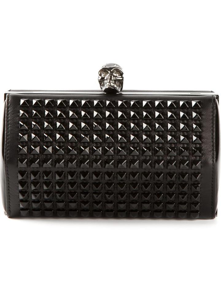 Alexander Mcqueen 'hexagon' Studded Clutch