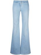 Balmain Mid-rise Flared Jeans, Women's, Size: 34, Blue, Cotton/spandex/elastane