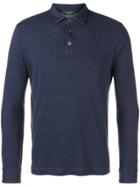 Zanone Dotted Polo Shirt - Blue