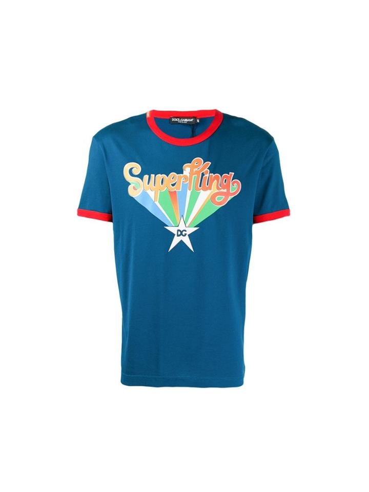 Dolce & Gabbana 'superfling' T-shirt - Blue