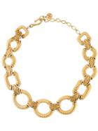 Givenchy Vintage Geometric Link Necklace, Women's, Metallic