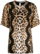 Roberto Cavalli Animalier T-shirt - Brown