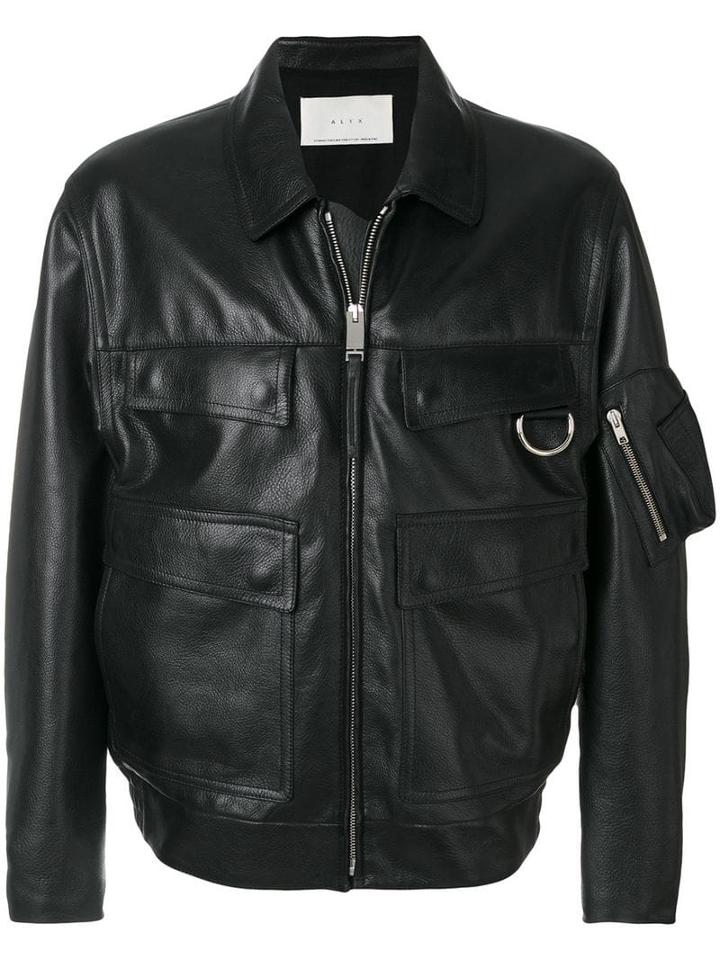 1017 Alyx 9sm Flap Pocket Zipped Jacket - Black