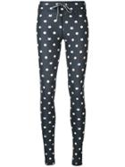 The Upside Cat-print Leggings - Blue