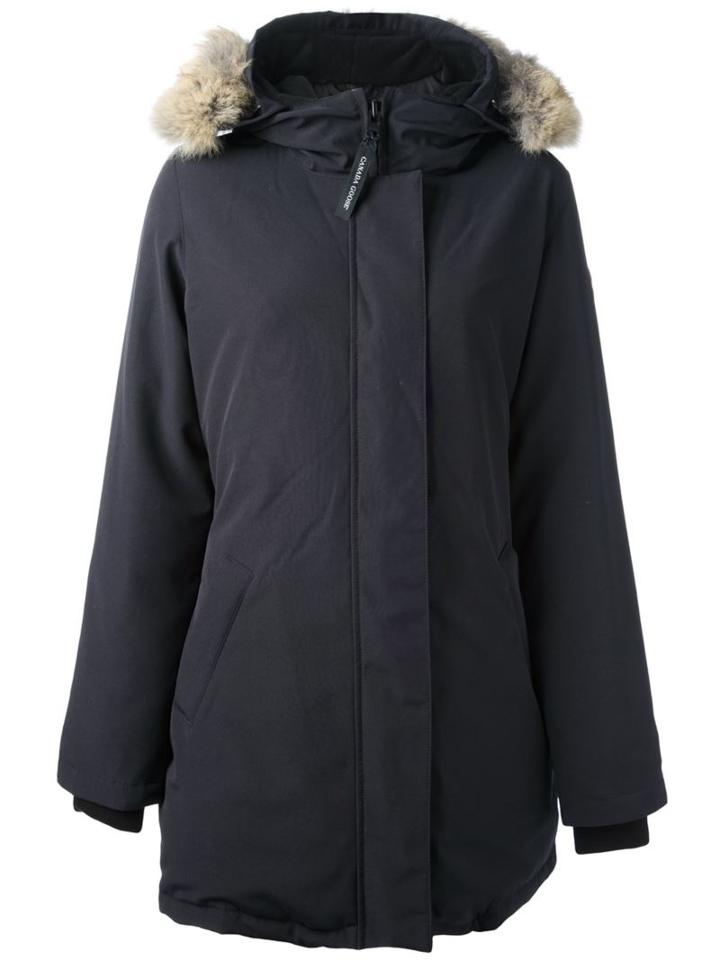 Canada Goose 'victoria' Parka, Women's, Size: Large, Blue, Cotton/polyester/coyote Fur