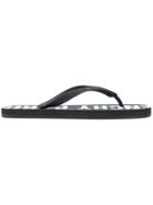 Givenchy Logo Sole Flip Flops - Black