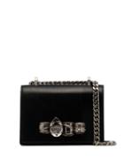 Alexander Mcqueen Mechanical Jewelled Shoulder Bag - Black