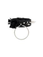 Barbara Bologna Spiked Leather Choker - Black