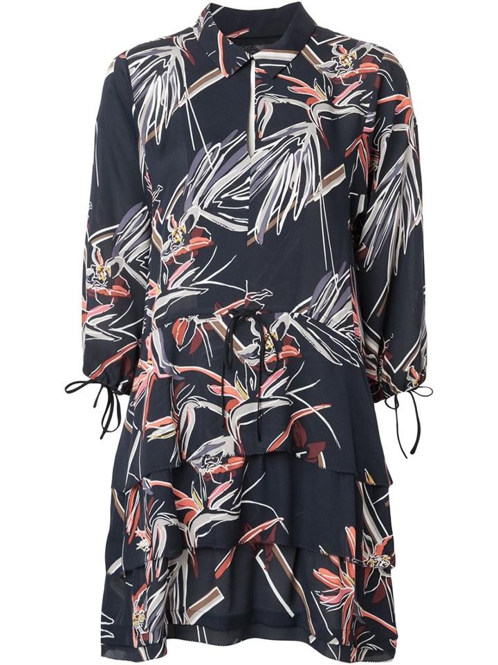 Maiyet Printed Tiered Shirt Dress