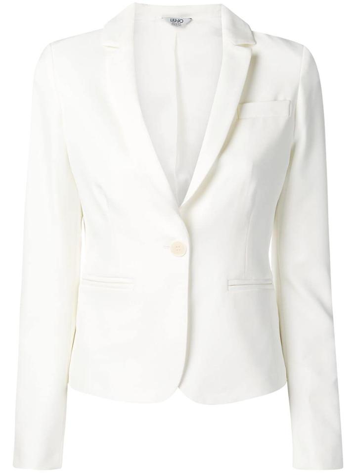 Liu Jo Single Breasted Blazer - White