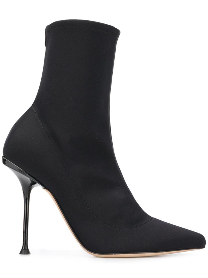 Sergio Rossi Godiva Sock Boots - Black