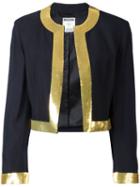 Moschino Pre-owned Sequin Trim Jacket - Black